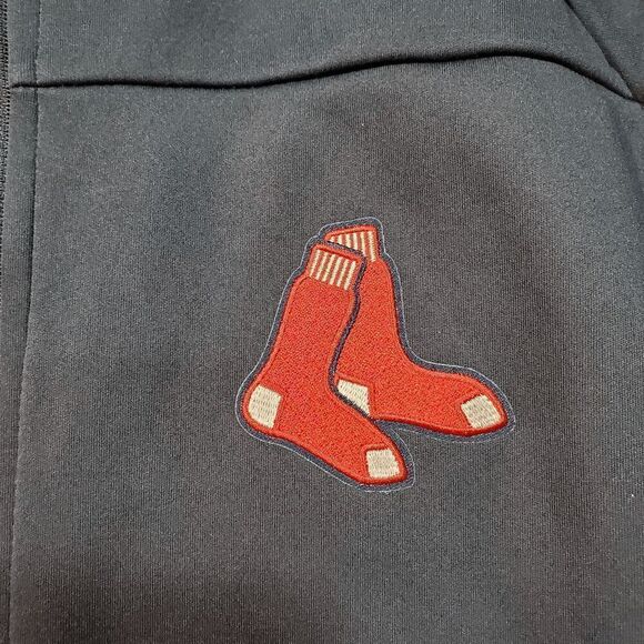 Boston Red Sox Jacket Mens XL Blue Fleece Antigua MLB Baseball Sports Full Zip - Picture 9 of 11